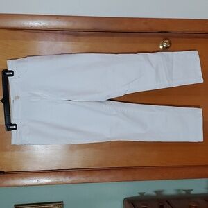 NWOT Ann Taylor Factory White Jeans, Straight Leg, Size 8